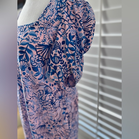 NWT Lilly Pulitzer Haydn Shift Dress Calla Lilly Pink High Tides Good Vibes Sz M - Picture 5 of 10